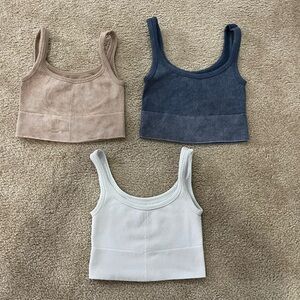 Gypsy and jade ribbed cami tanks